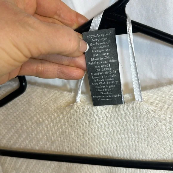 Vince Camuto Women’s OS Black/Cream Poncho/Shawl/Wrap - Picture 7 of 8